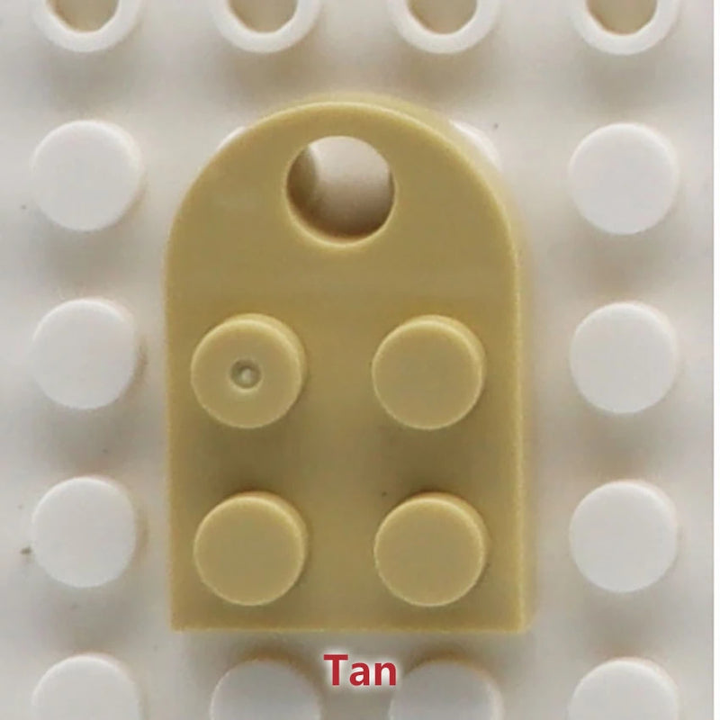 50pcs DIY Building Blocks 3176 Brick Heart Necklace/Key Ring Toys 2x 3 Heart-shaped Multicolor Educational Toy Gift for Children