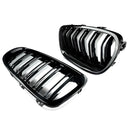 Gloss Black For BMW 5 Series F10 F11 F18 M5 Front Bumper Grills Double 2010-2016 Wide Kidney Grille 520d 530d 540i 528i 535i CAR