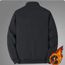 Winter Fleece Thick Jacket Men Warm Grey Windbreaker Fur Collar Coat Plus Size High Quality Brand Fashion Winter Lamb Wool Parka