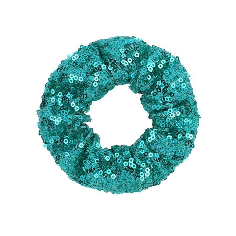 Christmas Party Sequin Hair Scrunchies Women Hair Accessories Scrunchies Elastic Hair Ties Rope Ponytail Holder Hairbands