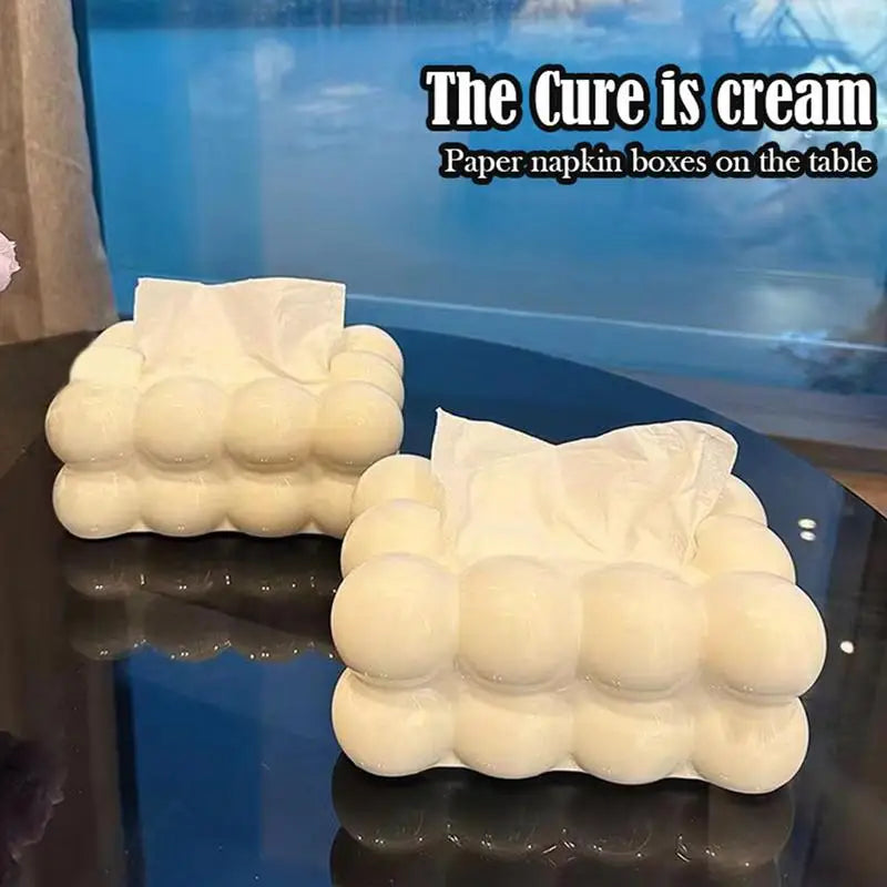 Cloud Design Tissue Box Living Room Coffee Table Paper Towel Dispenser Tissue Holder Kitchen home Decoration