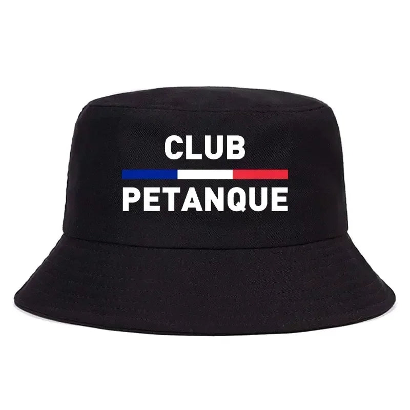 Fashion French Petanque Club Bucket Hat Unisex Adult Outdoor Sport Activities Panama Hat Man Woman Reversible Fisherman Cap Bob