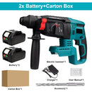 26MM Brushless Electric Hammer Drill Multifunctional Cordless Rotary Hammer Impact Drill Power Tool For Makita 18V Battery