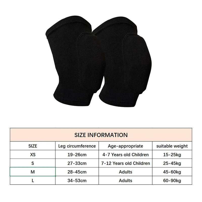 Ice Hockey Sports Knee Pad 1Pair Hockey Equipment Sports Protector Elastic Thicken Sponge Gym Yoga Training Knees Brace Support