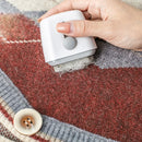 Lint Ball Remover Dual Head Travel Portable White Manual Trimmer Cleaning Supplies (For Clothes Sweaters) 1PC