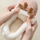 Christmas Home Slippers Soft Thick Sole Women Men Indoor Bedroom Warm Slipper Plush Floor Lovers Winter Fur Platform Slides Gift