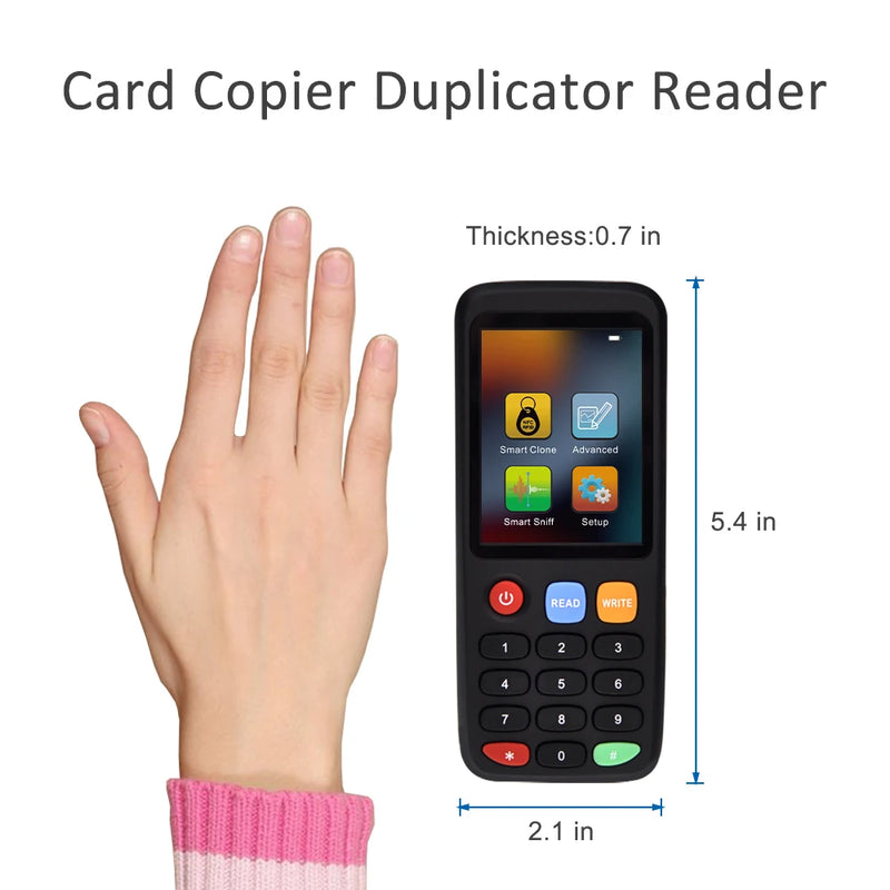 X7 RFID smart NFC chip card reader and copy writer IC ID clone copier key duplicator all frequency NFC key tag programmer decode