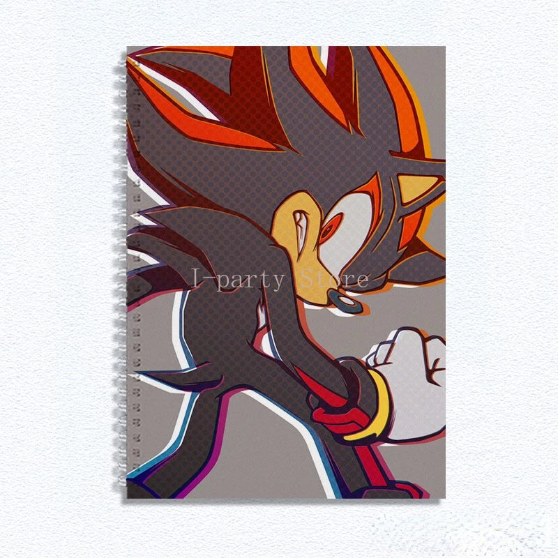 New Cartoon Notebook Sonic The Hedgehog High-value Creative Peripheral B5/A4/8K Thickened Drawing Sketchbook Student Stationery