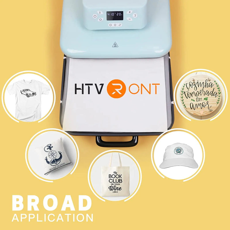 HTVRONT 15x15in 1500w Automatic Heat Press Machine Automatic Pressure DIY Iron On HTV Vinyl Sublimation for T-shirt Bag Fabric