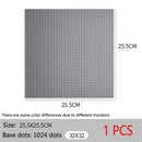 Baseplate 32x32 16X32 Dots Classic Brick Plate Building Blocks DIY Constructor Parts Baseplates Compatible Brands City Friends