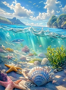 PhotoCustom Full Round Diamond Painting Lighthouse Scenery Picture Of Rhinestones 5d Diy Home Decorative Friend Gift