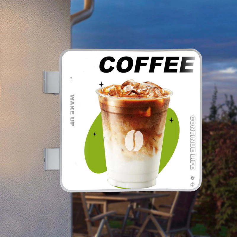 60cm Waterproof Double-sided LED Advertising Light Box Outdoor Light Advertising Board Round Square Light Advertising Box