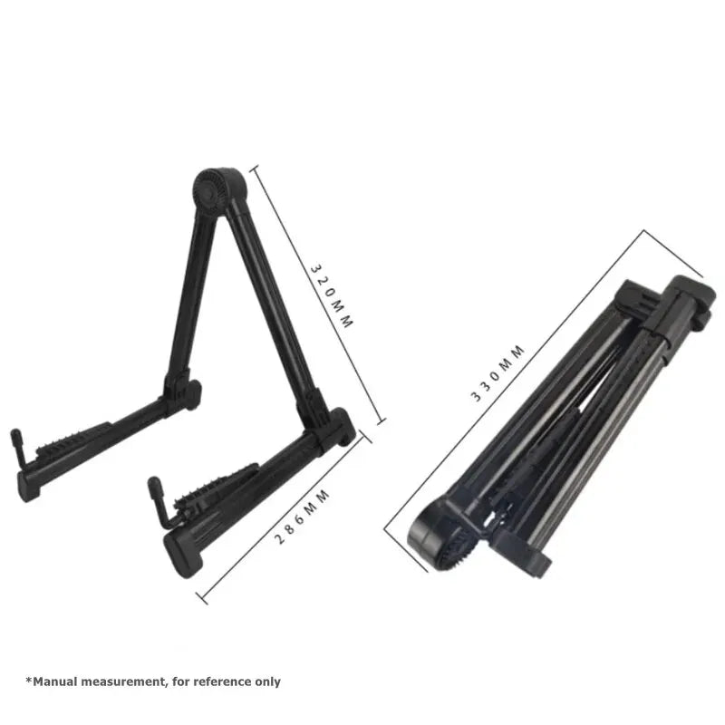 Miwayer Guitar Stand Folding A Frame Floor Universal ABS for Acoustic Classical Electric Bass Guitars Banjo Ukulele Portable