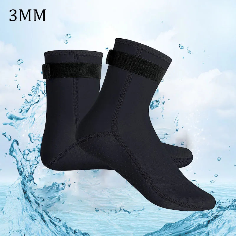 3mm Neoprene Diving Socks Wetsuit Men Women Surf Shoes Thermal Quick Dry Non-slip Swimming Boots Aqua Shoes Warm Beach Sock