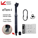 KS Eten -R ETEN-I Travel Seatpost, Remote Mountain Downhill Bike Dropper, EXA, Travel 100, 125mm, 30.9mm, 31.6mm x 100mm