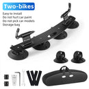 WEST BIKING Car Roof Vacuum Suction Cup Bicycle Racks Cycling Tour MTB Road Bike Quick Release Car Carrier Top Parking Racks