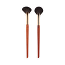 1 piece Small Fan Makeup brushes Highlighter Nose shadow Make up brush Blusher contour exquisite beauty tools Goat hair