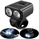 Bicycle Front Lamp High Beam Low Beam Bike Handlebar Flashlight USB Charging MTB Road Bike Headlight 5 Modes Bicycle Accessories