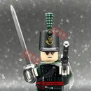 Medieval Napoleonic War French Dragoon British Soldiers Pirates Figures Army Scottish Fuisiler Building Blocks Weapons Brick Toy
