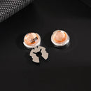 High End Crystal Round Cuffs Buttons Wedding Party Business Clothes Decoration Friend Men's Shirt Cufflinks Jewelry Gifts