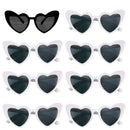 8pcs/6pcs Bachelorette Hen Party Sunglasses Black Heart Shaped Glasses Bride To Be Bridesmaid Gifts Wedding Bridal Shower Decor