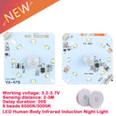 5pcs/1pc PIR Sensor Detector Smart Switch Night light board integrated lamp board control board circuit board 3.7V USB Charging