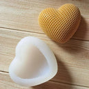 Handmade Molds Woven Love Heart Silicone Mold Diy Heart-shaped Candle Soap Plaster Cake Chocolate Baking Valentine's Day Gift