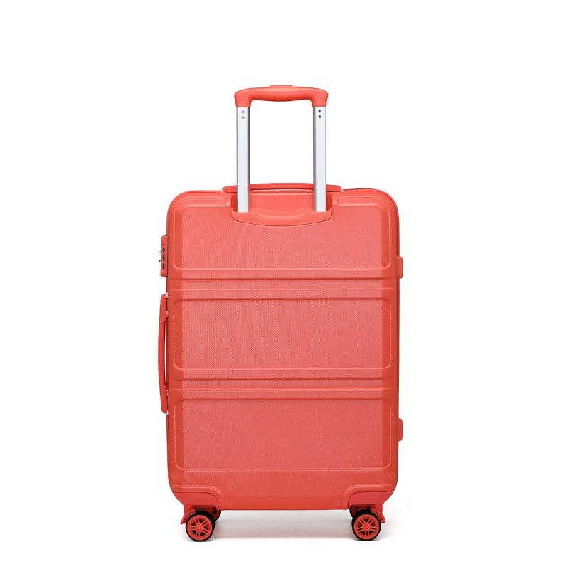 KONO TSA Lock, suitcase (M/L/XL) TONO Hard Case, Lightweight ABS Trolleys with Twin wheels