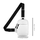 Casual Men Shoulder Chest Bag Nylon Waterproof Outdoor Sport Running Cycling Belt Bag Large Capacity Travel Phone Pouch Bag