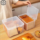 Bread Container Storage Box Kitchen Dispenser Bread Boxes Baking Bread Cake Containers Airtight Box Refrigerator Clear Kitchen