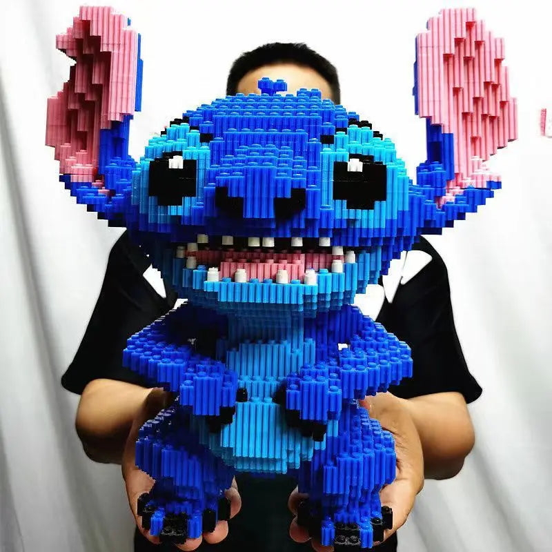 Disney Building Block Stitch Giant Stitzer Assembly Toy Children's Birthday Gift Puzzle Desktop Decoration