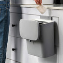 【Lifeideas】Door Hanging Trash Can Kitchen Bathroom Toilet Waste Storage with Inner Barrel Wall Mounted Garbage Rubbish Bin