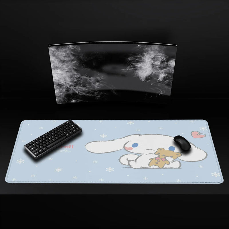 Cartoon C-Cinnamoroll Kawaii Mouse Pad Gamer GAMING MOUS Mausepad Pc Accessories Table Pads Keyboard Mat Deskmat Mousepad Mats