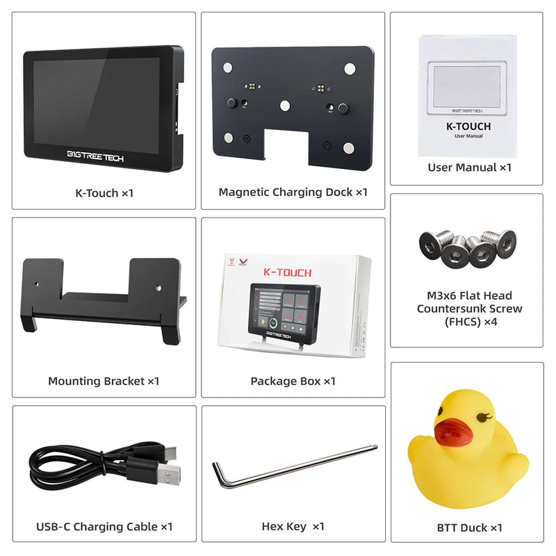 BIGTREETECH K-TOUCH 5 Inch Touch Screen Wifi Display For Voron 2.4 Ender 3 Multi-Printer Control Wireless Klipper Screen