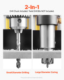 SucceBuy Magnetic Drill Boring Diameter Portable Electric Mag Drill Press Drilling Machine Metal Surface Industrial Improvement