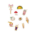 5Pcs/Set Creative Fun Lollipop Milk Tea Noodles Food Stud Earrings Set For Women Girls Fashion Jewelry Gift