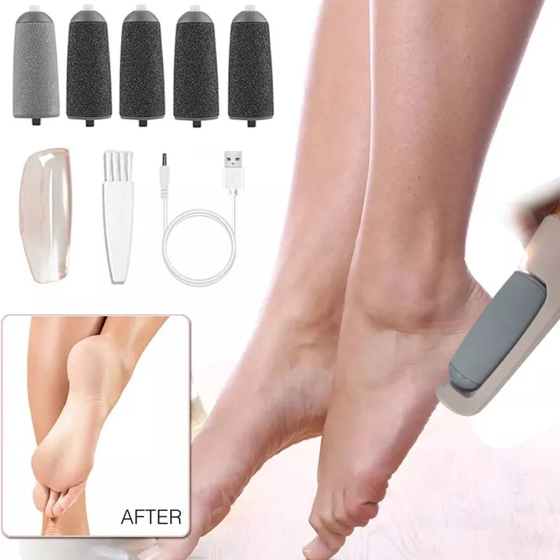 Rechargeable Electric Foot File Callus Remover Pedicure Machine Apparatus for Heels Grinding Device Foot Corns Remove Roller