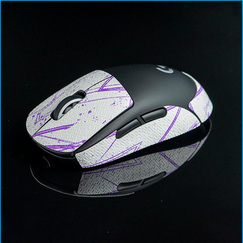 Mouse Grip Tape For Logitech G Pro X Superlight 2 GPX Simple Solid Color Skate Handmade Sticker Non Slip Lizard Skin Suck Sweat