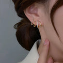 Fashion Exquisite Rhinestone Decor Ear Cuff earring for Woman  2023 New Arrival Christmas Gift stud earrings