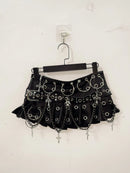 Rivets Tank Tops sexy top y2k clothes y2k crop top gothic clothes Gothic Tank Tops Punk  Tops y2k fashion Skull top vintage Tops