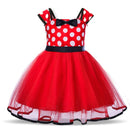 Minni Mouse Baby Girls Dress Fancy Birthday Party Cosplay Costume Polka Dot Cute Carnival Party Easter Costume for 1-5 Years