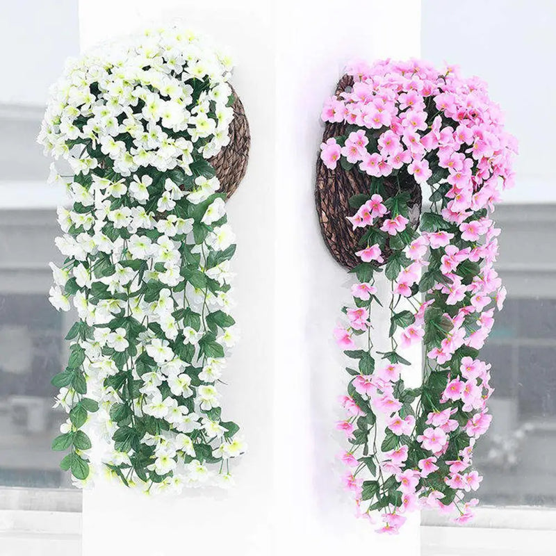 Flower Hanging Violet Artificial Flower Party Decoration Simulation Valentine's Day Wedding Wall Hanging Fake Home Decor