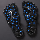 Non-Slip Foot Massage Slippers Feet Care Bath Quick-drying Footwear Reflex Stress Hollow Out Acupressure Massage Slippers Man