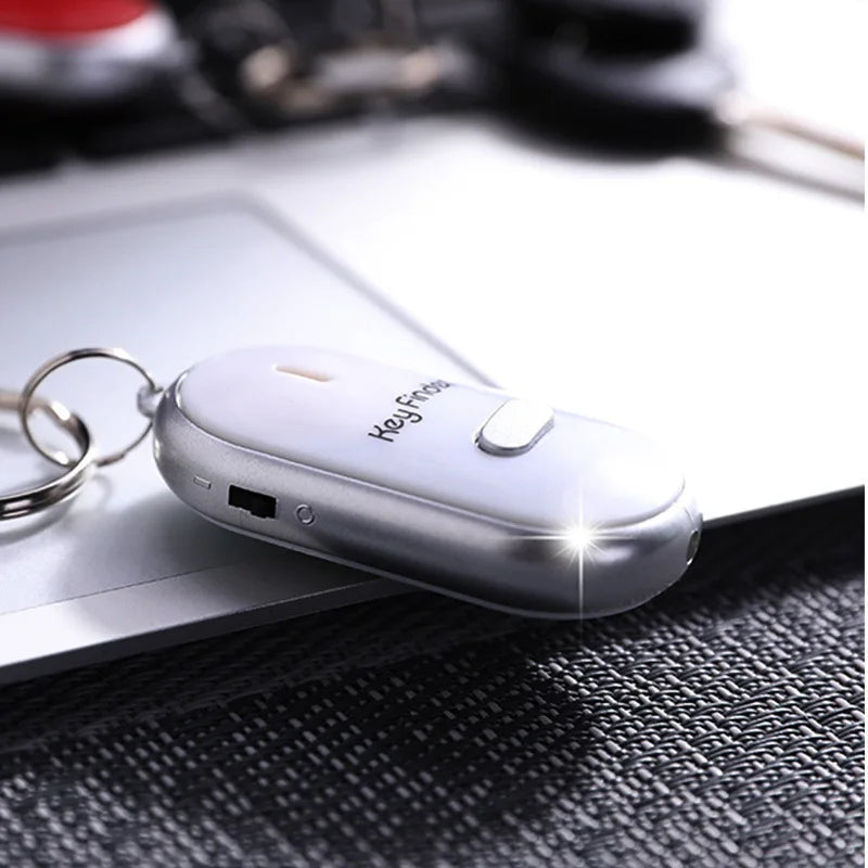 Locator Keychain Beeps And Flashes Whistle Key Finder Key Chain Portable Sound Control Locator Find Lost Keys Security Alarm