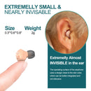 JINGHAO Rechargeable Hearing Aids Invisible In-Ear Sound Enhancer Elderly Hearing Amplifier Gift