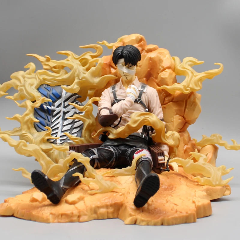 Attack On Titan Anime Figures 07 Curtain Call Figurine Levi Ackerman Action Figures Pvc Statue Model Doll Toys Christmas Gifts