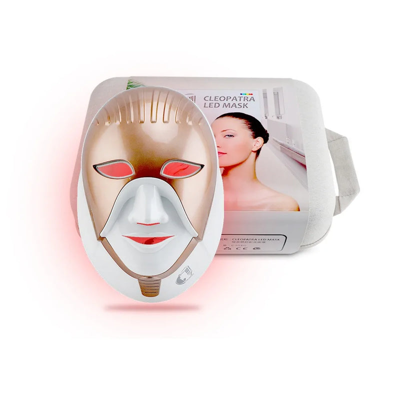 PDT Led Mask Photodynamic 8 color Facial Cleopatra LED Mask 630nm red light Smart Touch Face Neck Care Machine
