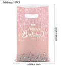 10-50pcs/lot Printing Birthday Party Gift Bag Plastic Children's Candy Gift Box Banquet Popp Pearlescent Packaging