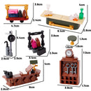 MOC City Series Building Blocks Figure Furniture House Kitchen Medieval Accessories DIY Bricks Set Christmas Toys for Kid Gifts