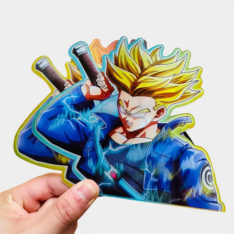 Dragon Ball Z Anime Figure Torankusu 3D Motion Stickers Car Sticker Notebook Waterproof Decal Toy Wall Sticker Kids Toys Gifts